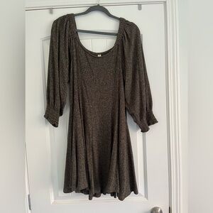 Cozy 3/4 Length Sleeve Dress